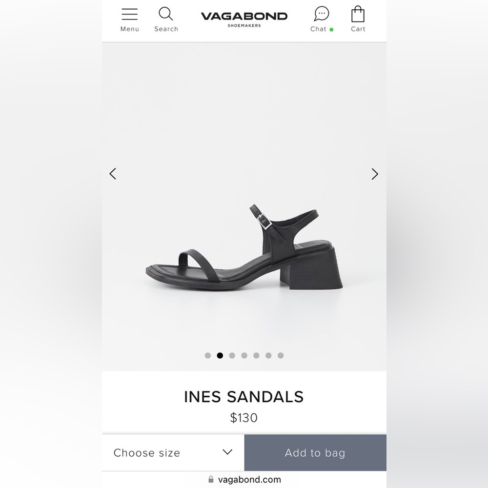 Vagabond Ines sandal 7.5
